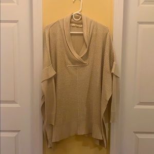 Poncho-like sweater
